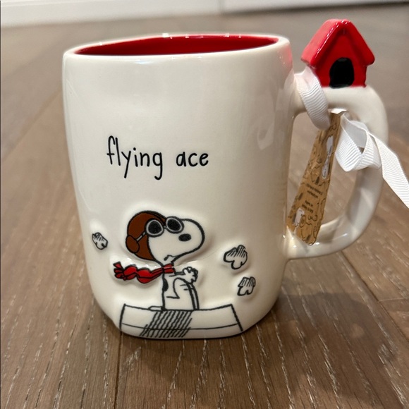 Peanuts Other - Peanuts Snoopy Cream & Red 'Flying Ace' Snoopy Mug